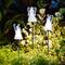 Glitzhome® 36" Solar Powered Angel Stake Light with Stainless Steel Poles, 3ct.